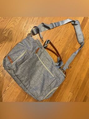 Mommore Breast Pump Bag Diaper Tote Bag with 15 Inch Laptop Sleeve